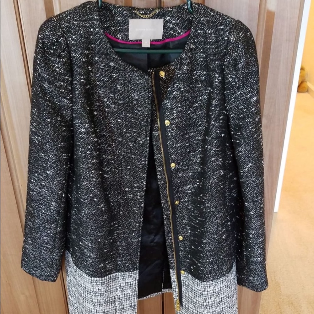 Banana Republic Tweed Coat Size M